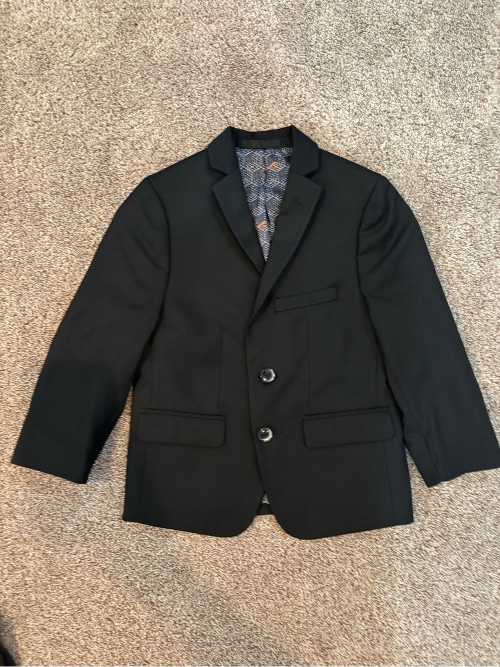 TALLIA Boys Black Suit Jacket & Pants Set - Picture 2 of 6